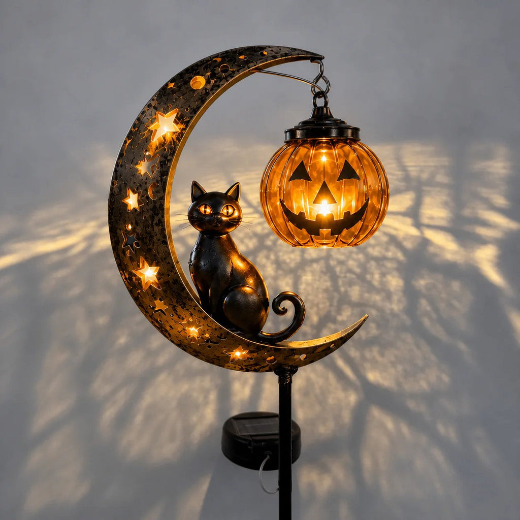 🎃 Pumpkin Moon Garden Stake Light – Create a Magical Halloween Glow for Your Outdoor Space