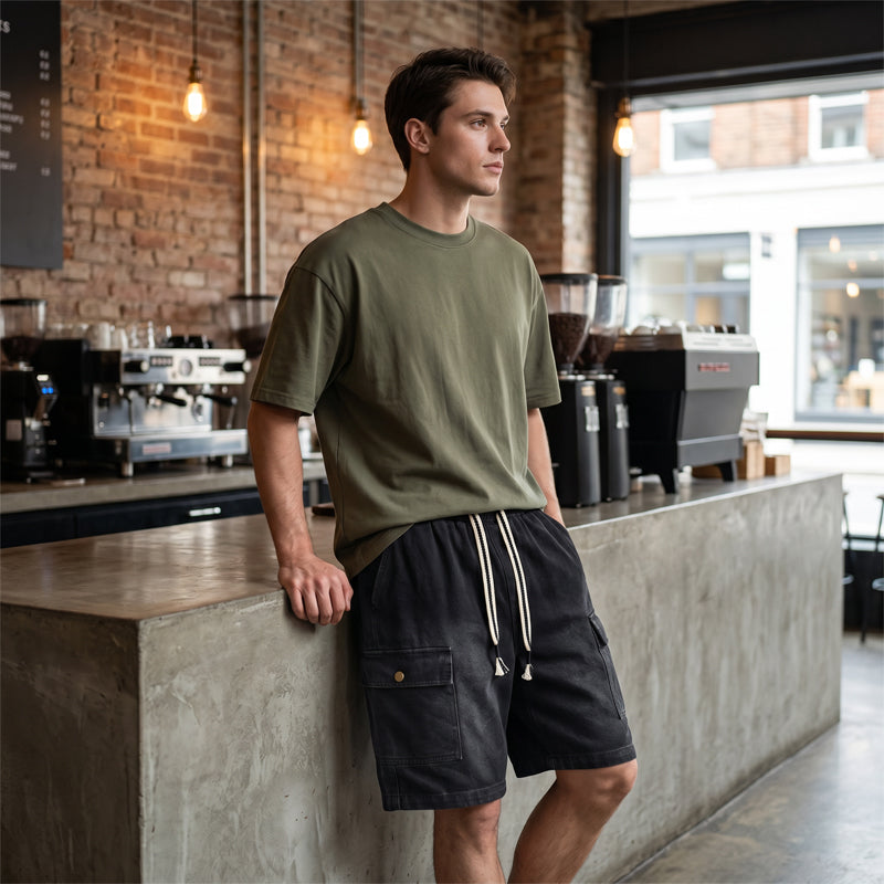 🩳 🔥 -50% Aujourd’hui ! Short Cargo en Jean Homme – Style Urbain, Confort Premium & Poches Fonctionnelles ✨