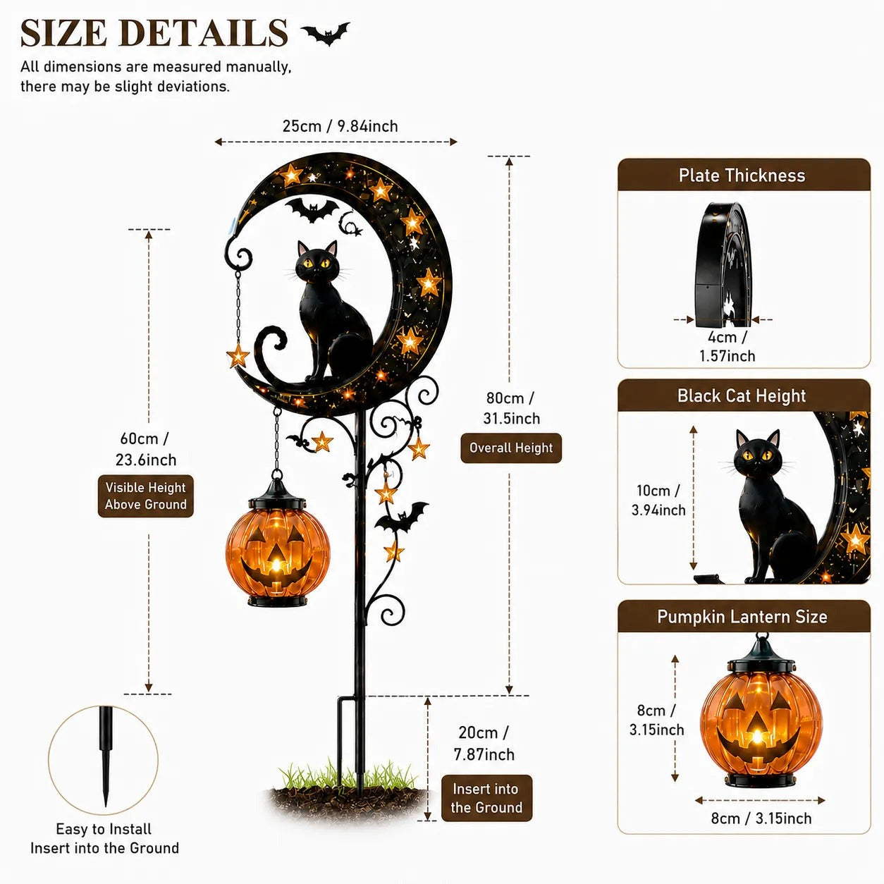 🎃 Pumpkin Moon Garden Stake Light – Create a Magical Halloween Glow for Your Outdoor Space