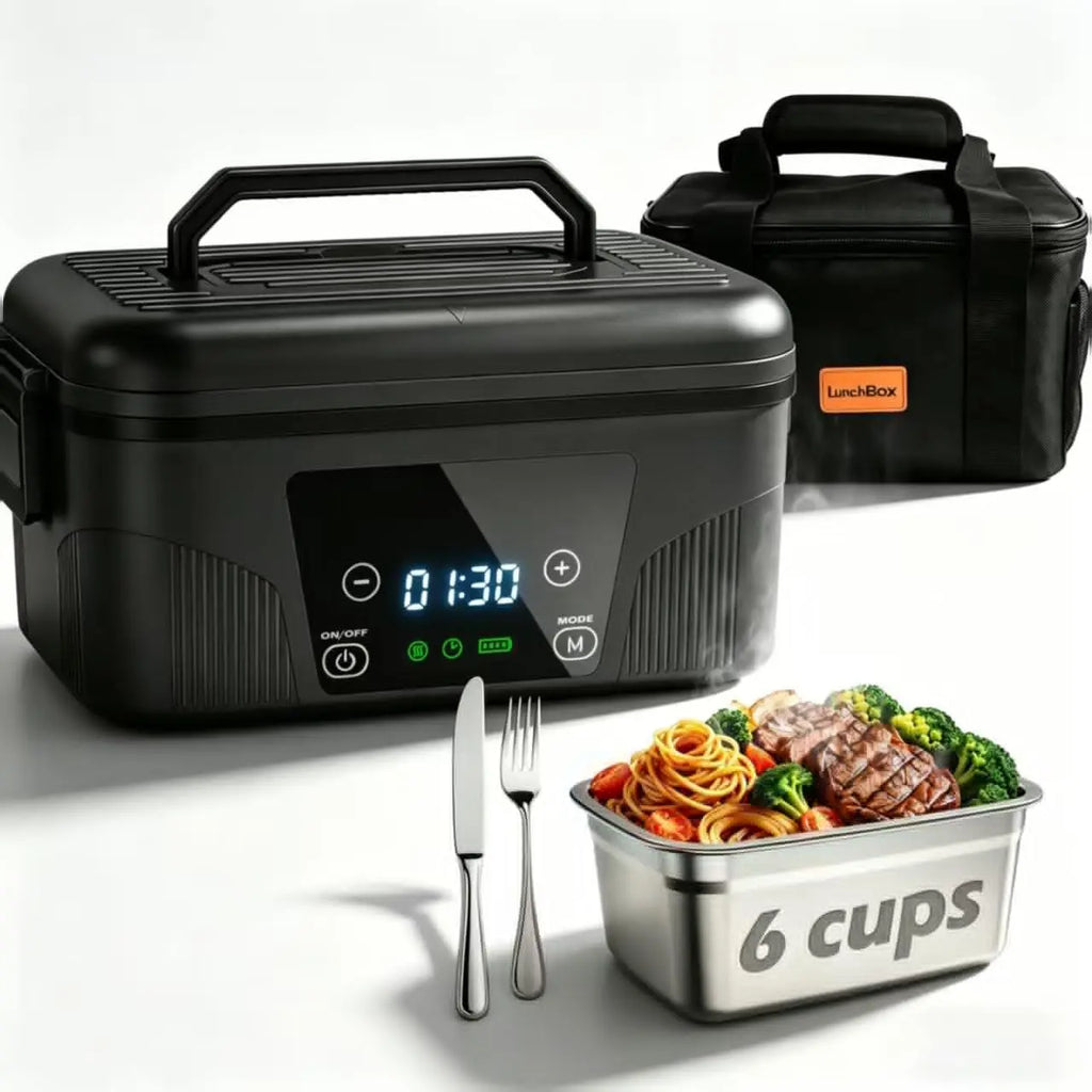 🍱 Portable Heated Lunch Box – Cordless Food Warmer for Work, Travel & Outdoor Meals