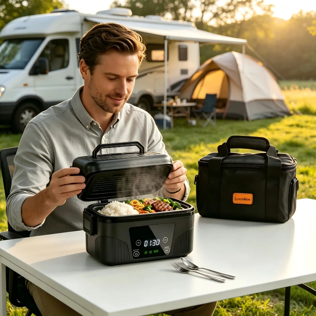 🍱 Portable Heated Lunch Box – Cordless Food Warmer for Work, Travel & Outdoor Meals