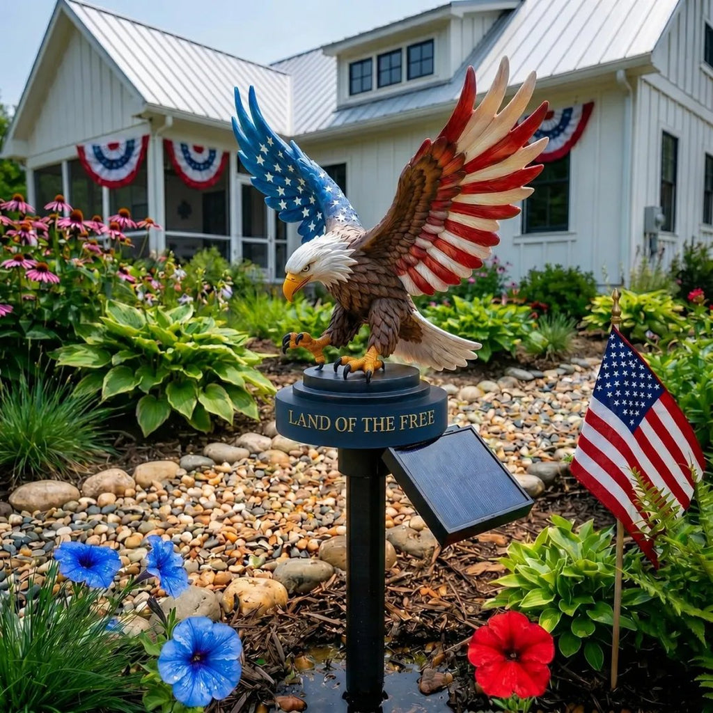 🦅 Solar Eagle Garden Light – A Powerful Symbol of Freedom & Pride | 49% OFF Today