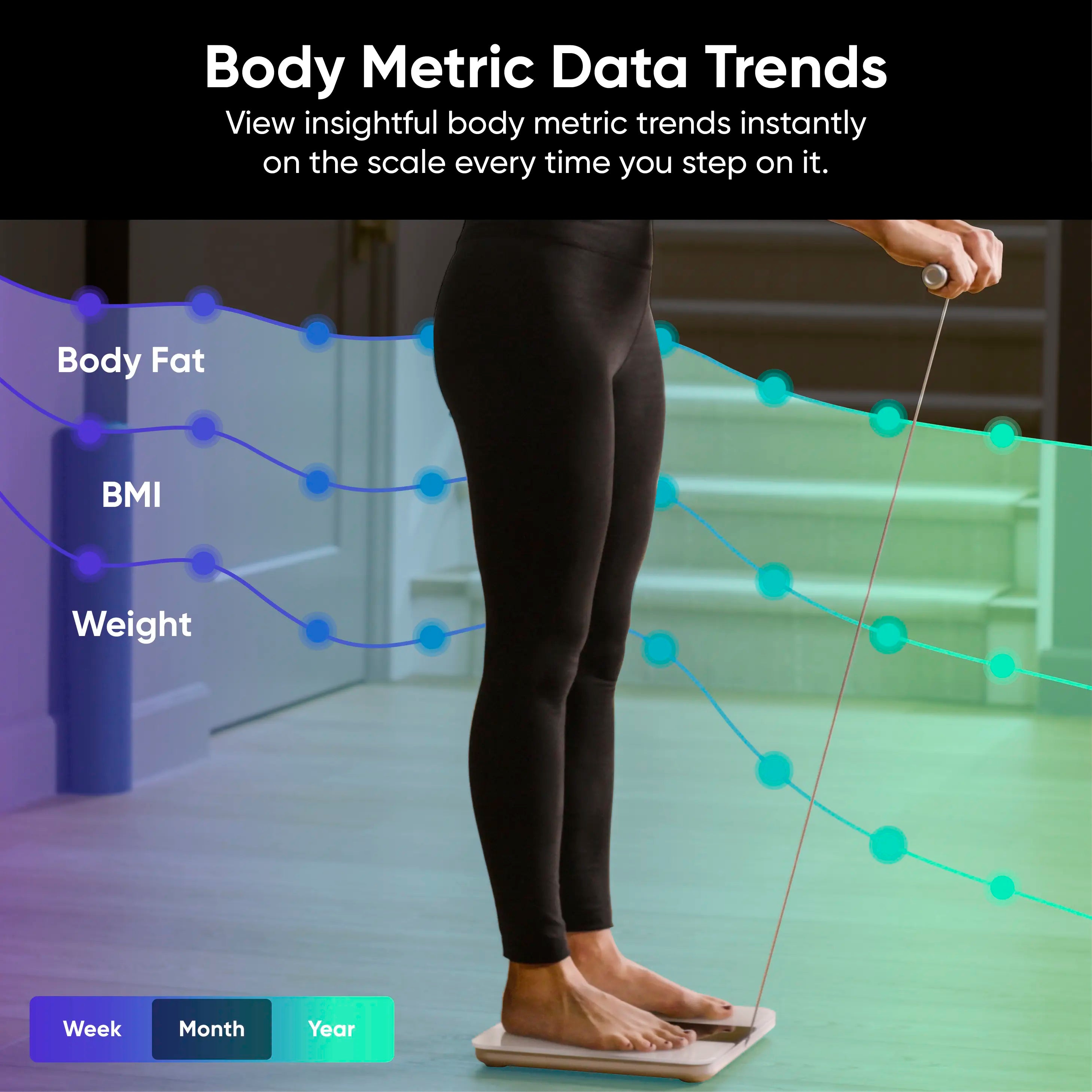 ⚖️ Bluetooth Smart Body Composition Scale – Advanced Health Tracking with Full Body Analysis