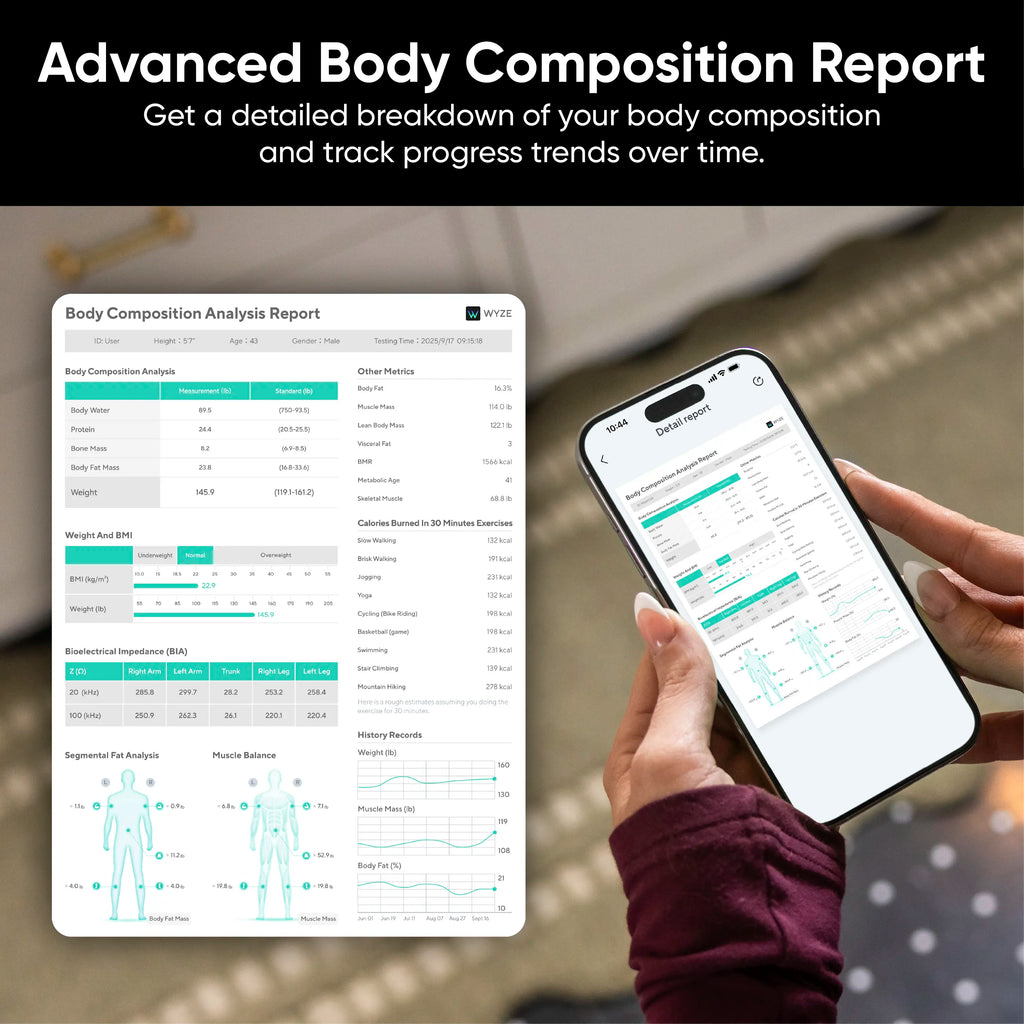 ⚖️ Bluetooth Smart Body Composition Scale – Advanced Health Tracking with Full Body Analysis