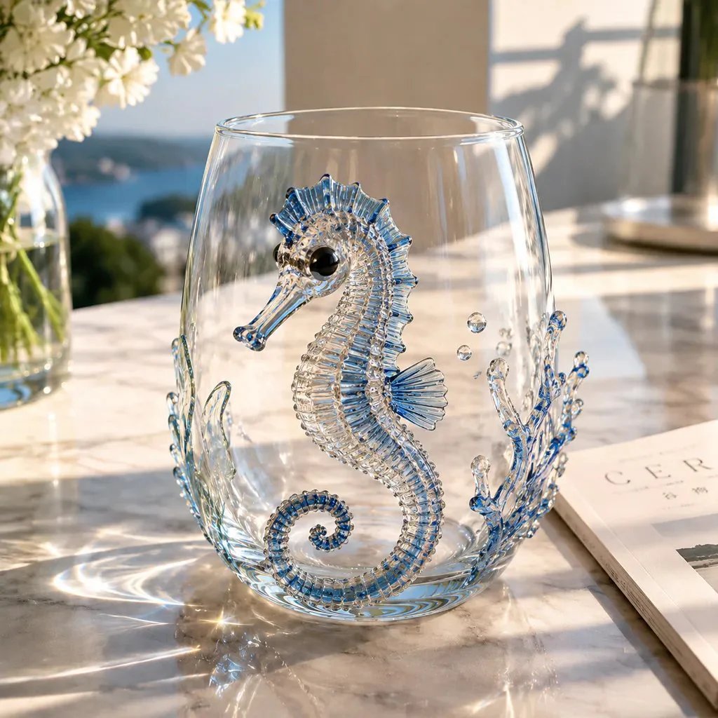 🐳 3D Ocean Glass Cups – Stunning Marine Animal Designs That Bring Summer Vibes to Every Drink