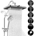 🚿 13" Luxury Rainfall Shower Head System – Multi-Spray Handheld Shower Combo with Adjustable Extension Arm