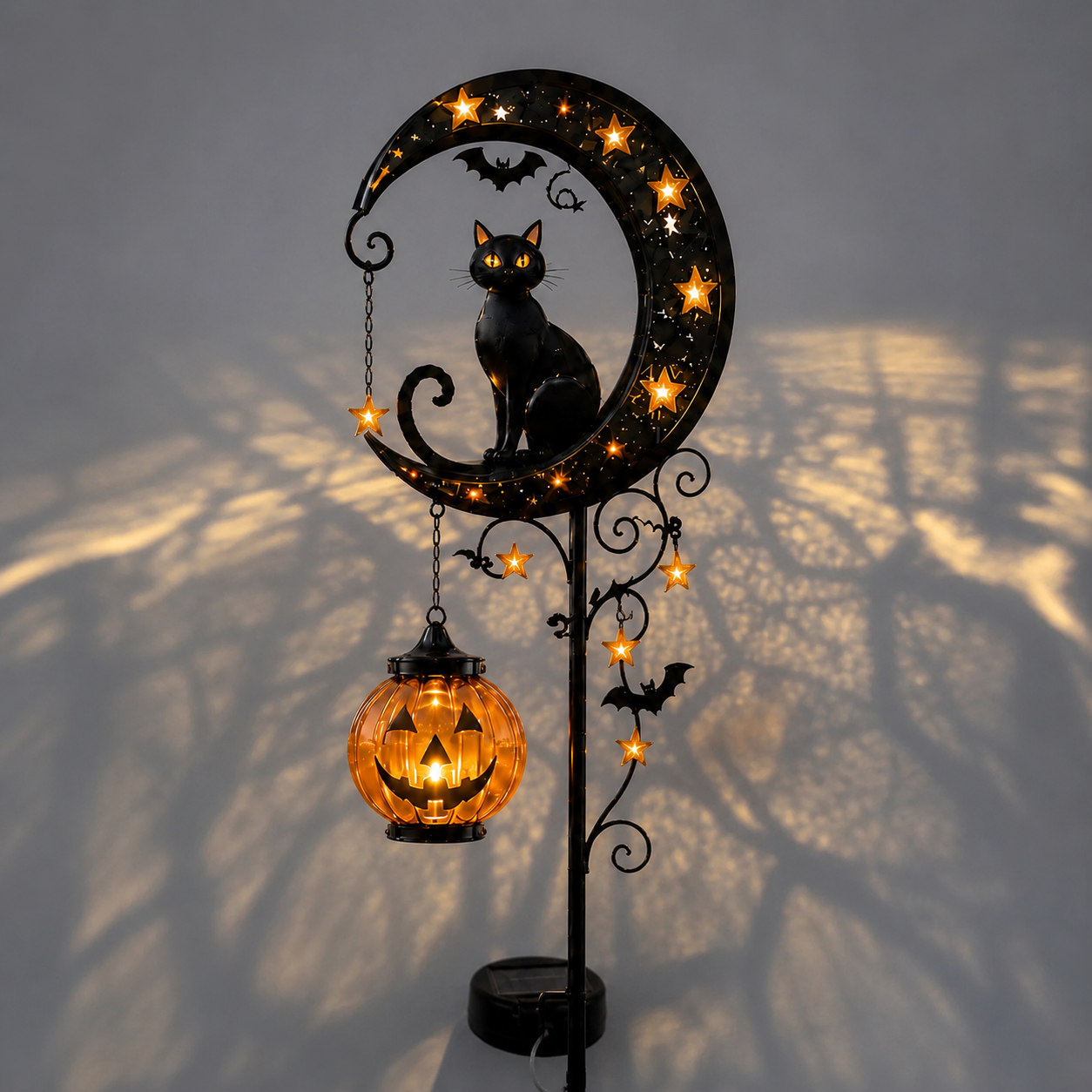 🎃 Pumpkin Moon Garden Stake Light – Create a Magical Halloween Glow for Your Outdoor Space