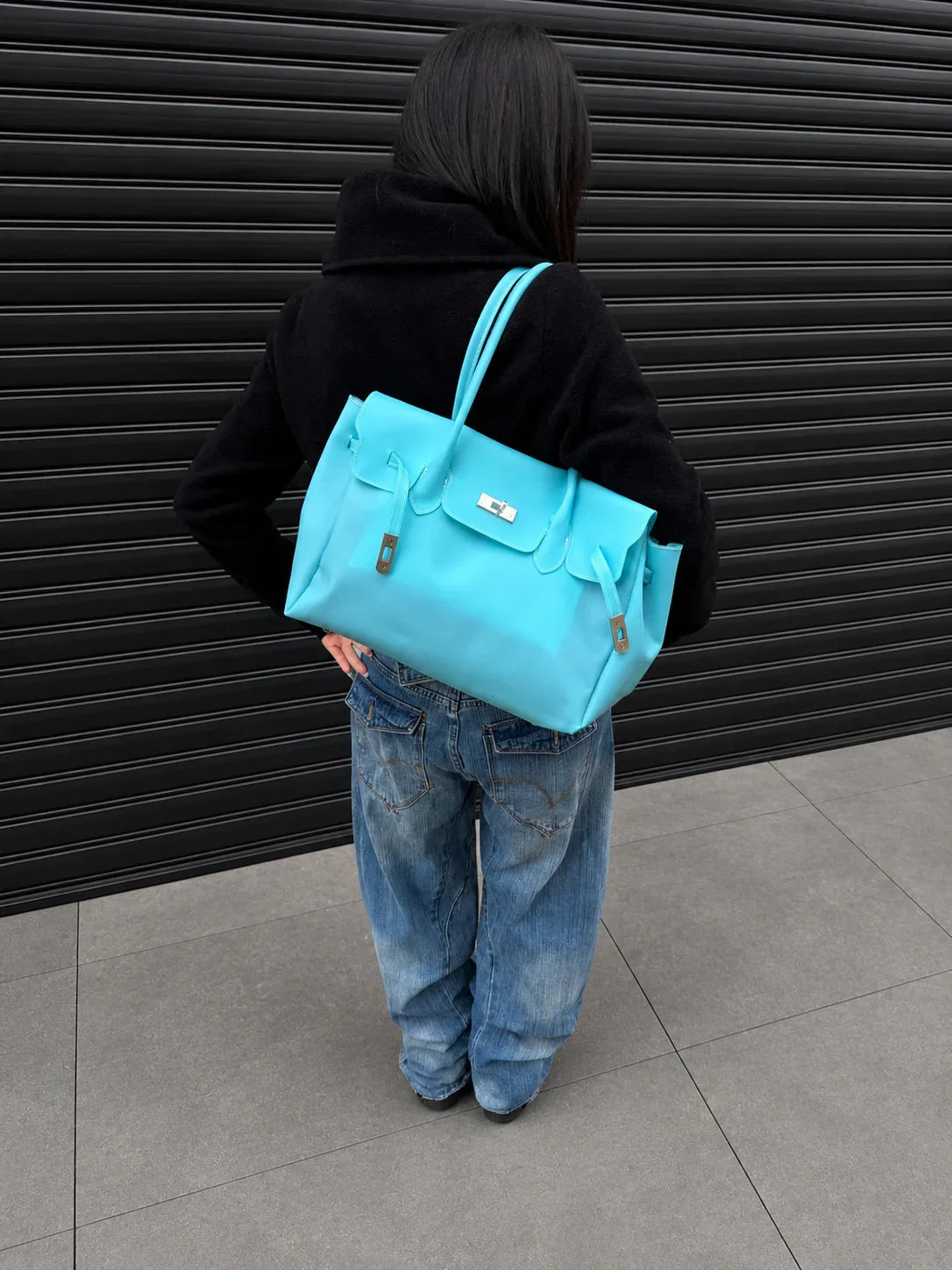 ⭐ JellyGlow™ Waterproof Tote Bag – Stylish Transparent Beach & Everyday Carry Bag