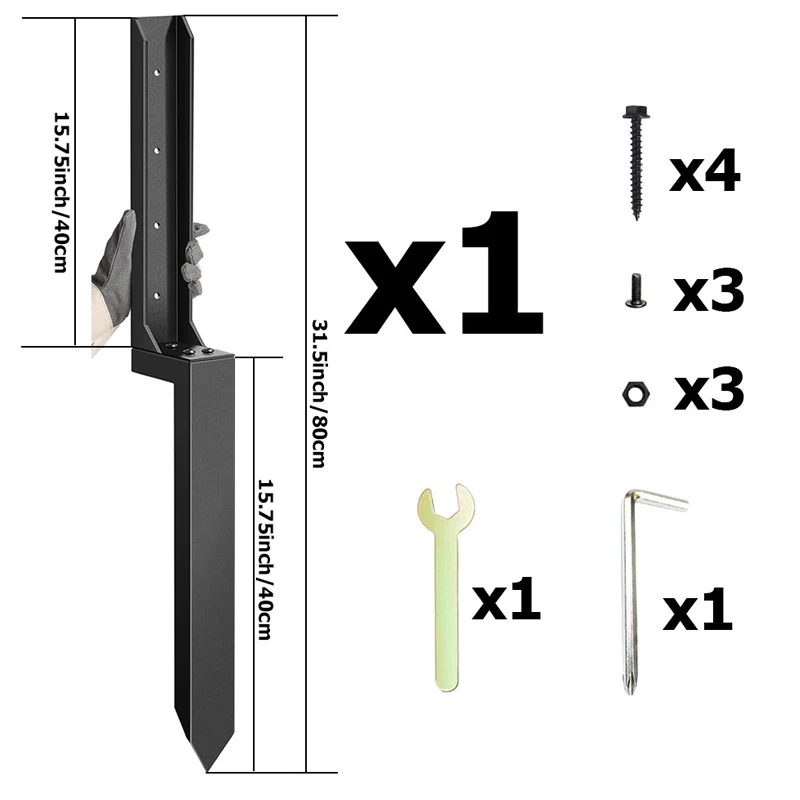 Heavy Duty Fence Post Repair Kit – Strong Support Solution for Damaged Fence Posts