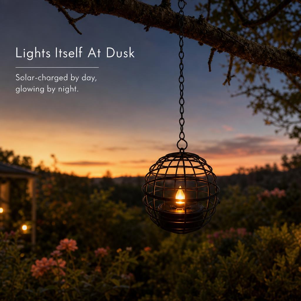 🌙  Solar Garden Lanterns – Beautiful Night Lighting Without Wires or Electricity